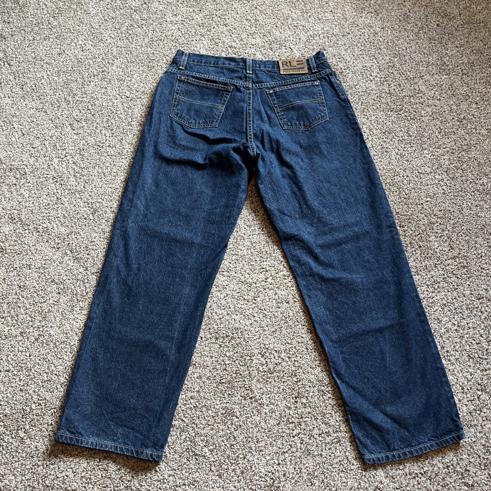 Polo Ralph Lauren Jeans Youth Boys 20H (32 X 28.5) Straight Leg Dark Wash - View 10