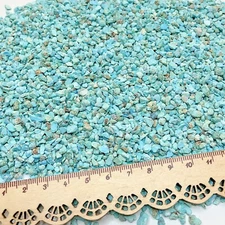 Crushed Unstabilized Kingman Turquoise Chips with Matrix, 2mm-4mm, for Inlay Art