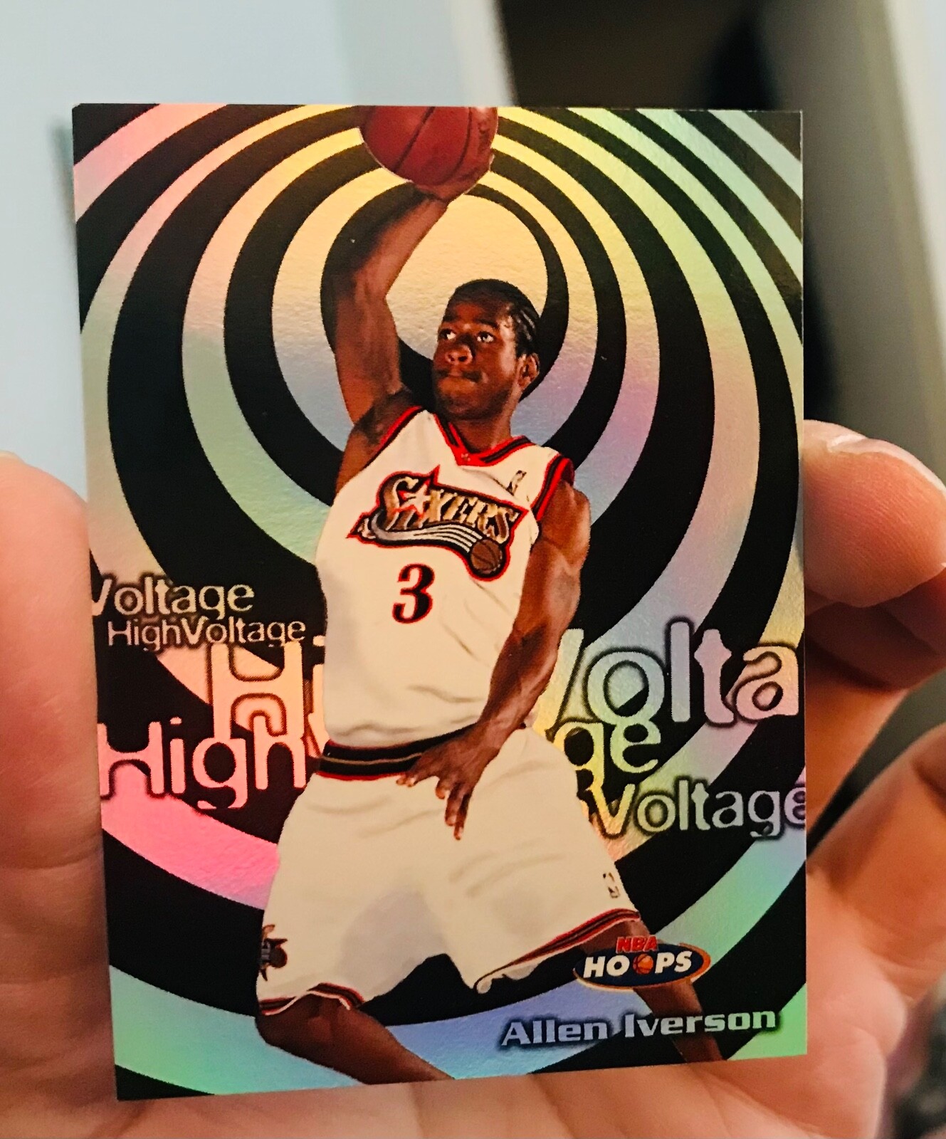 1997-98 Hoops #8HV Allen Iverson High Voltage ~ High Grade