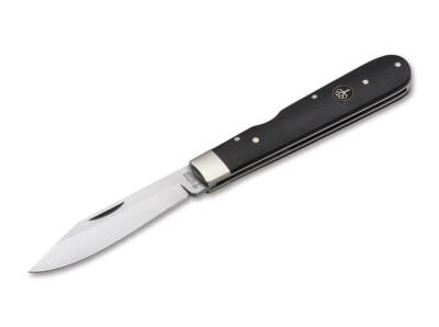 BOKER 1906 Ebony Folding Knife 3.5'' Blade 440C Back Lock Nail Nick - 113024