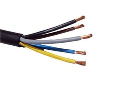 RUBBER CABLE 5 CORE H07RN-F HEAVY DUTY CABLE 6MM 4MM 2.5MM 1.5MM. VARIOUS LENGTH