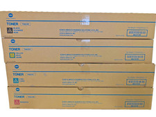  NEW OEM  Konica Minolta TN623 Color Toner Set Cyan Magenta Black Yellow