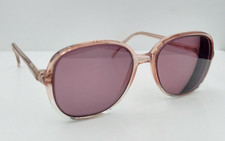 Vintage Viva Ellen Brown Translucent Oval Sunglasses Italy FRAMES ONLY