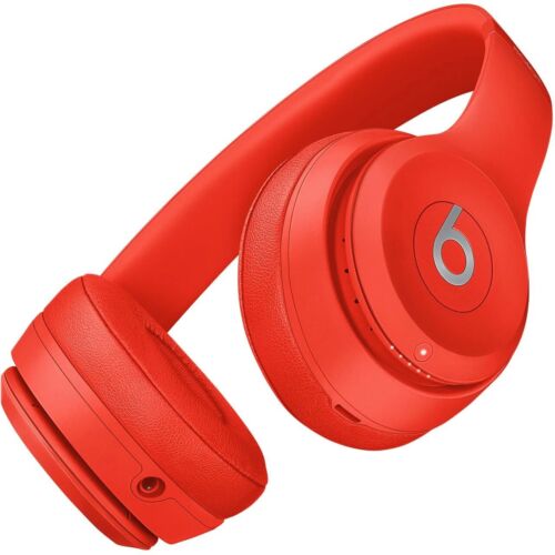 Beats Solo3 Wireless On-Ear Headphones, Citrus Red - Genuine Au Stock - Picture 4 of 10