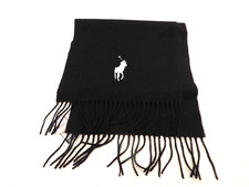 Rlaph Lauren Scarf Large Polo Pony 100 Wool Made in Italy NWT