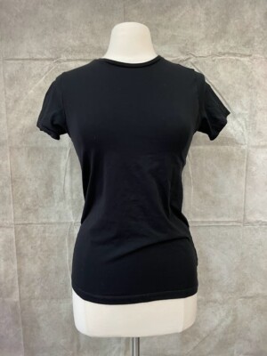 LC Waikiki Girls Lounge T-Shirt Standard Fit Black Short Sleeve Size 12-13Y