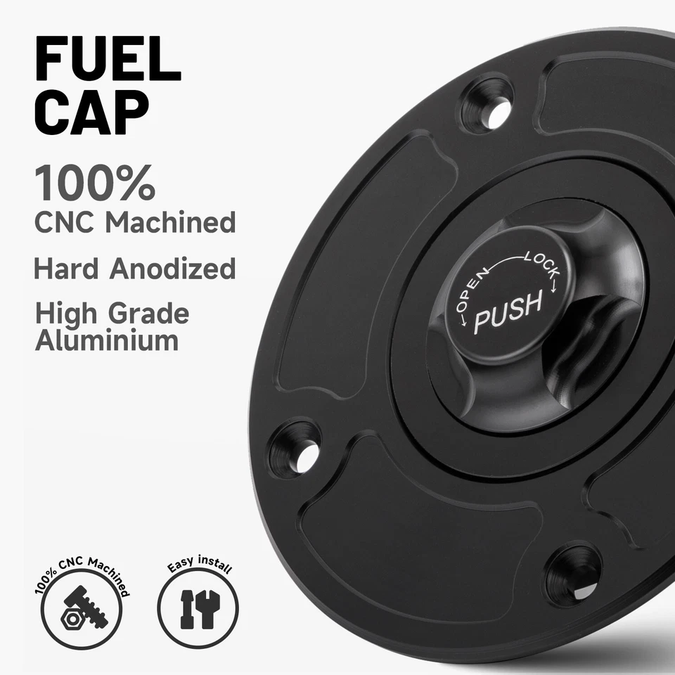 For Suzuki TL1000S TL1000R GS600 CNC Gas Cap Gasoline Cover Tank Fuel Oil Cap US - Image 4 of 4