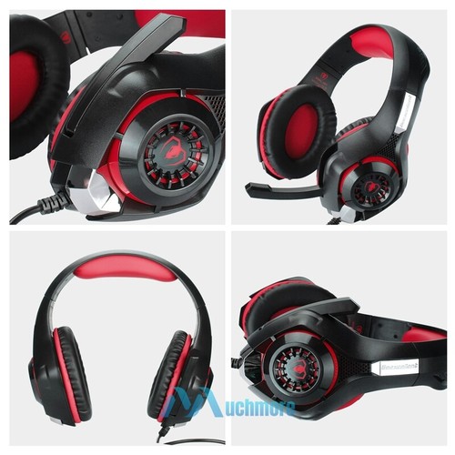 Surround Sound 3.5mm Wired LED Gaming Headset w/ Mic For XBOX One PS4 Nintendo - Picture 13 of 18