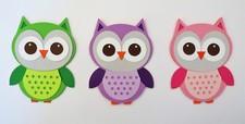 Cute Owl Paper Diecut Cardstock Pick ONE scrapbook Cardmaking Embellishment