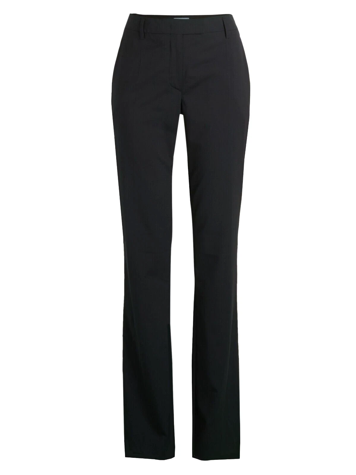 $780 Prada pantaloni donna Lana lana vergine blu navy taglia 44 US 8