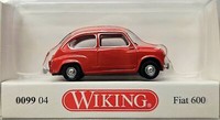 Wiking Fiat 600 Modellauto 1:87 Detailgetreu Rot FüR Sammler Neu & Ovp