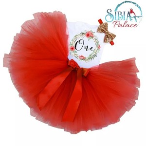 baby girl red tutu skirt