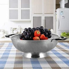 18/8 Stainless Steel Colander, 5-Quart Colander, Strainer with Riveted BPA Free