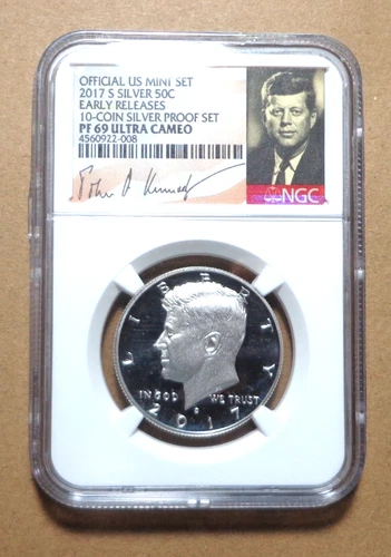 2017 S SILVER Proof Kennedy Half Dollar NGC PF 69 ULTRA CAMEO EARLY RELEASES