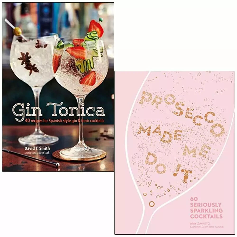 Gin Tonica, Prosecco Made Me Do It 2 Books Collection Set Hardcover NEW