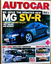AUTOCAR MAGAZINE 22-JUN-04 - Lotus Exige, BMW 120i Sport, Audi A3 FSi, MG SV-R