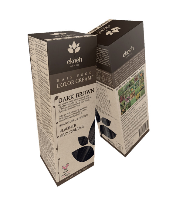 Cream Dark Brown Ppd Free 2.7oz (80ml) By Ekoeh Brasil