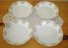 Vintage Syracuse China O.P.CO WARDELL  7 1/2" Soup Bowls ~ Set of 4 ~