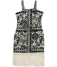 Tahari Womens Fringe Sheath Dress