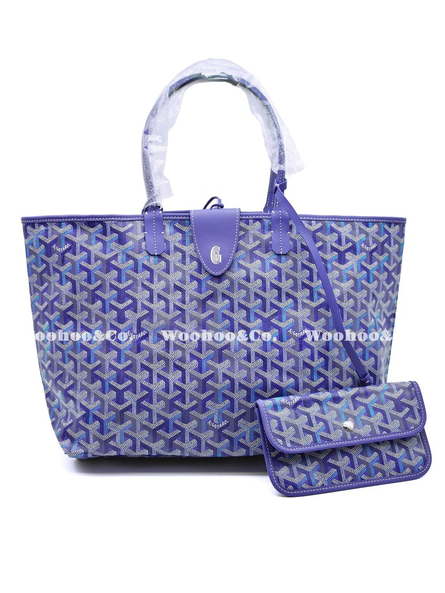 GOYARD Saint Louis Handbag Women's Multicolored Blueberry Purple