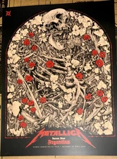 METALLICA POSTER BUENOS AIRES ARGENTINA 2022 KEN TAYLOR PRINT LMTD #280/350