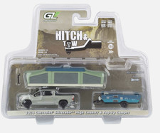2024 Chevrolet Silverado Country Sterling Grey Pop Camper 164 Greenlight 32320d