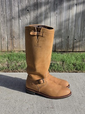 King Ranch x Chippewa 18'' Snake Boots Mens 11.5 D Nubuck Suede Leather 90220 USA
