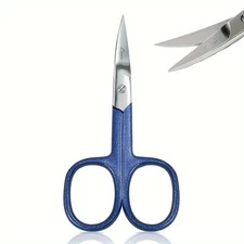Stainless Steel Beauty Scissors -Precision Trimming for Eyebrows, Lashes & Nails
