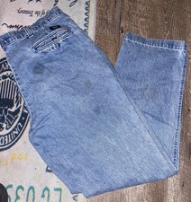 VTG 36x30 Dockers Khakis Mens Original Pleated Denim Chino Pants Jeans USA