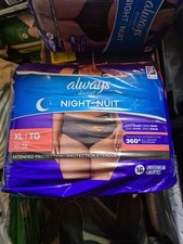 **NEW** Always Discreet Night Black Adult Incontinence Underwear XL 16 Count