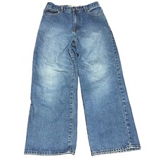 Vintage 90s Bullhead Pipes II Baggy Denim Jeans Sz 30x29 28x30 Tag JNCO Style