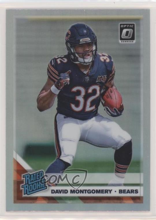 2019 Panini Donruss Optic Rated Rookie Holo Prizm David Montgomery #161 0m56