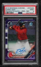 2019 Bowman Chrome Prospects Purple Refractor Danny Diaz PSA 9 MINT Auto ya6