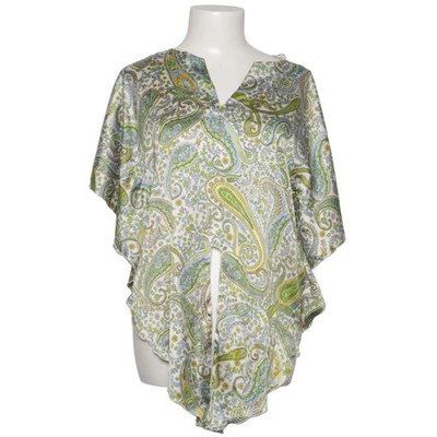 Orsay, Bluse, Größe: 38, Weiß/Grün/Blau, Polyester, Paisley, Damen #CKX