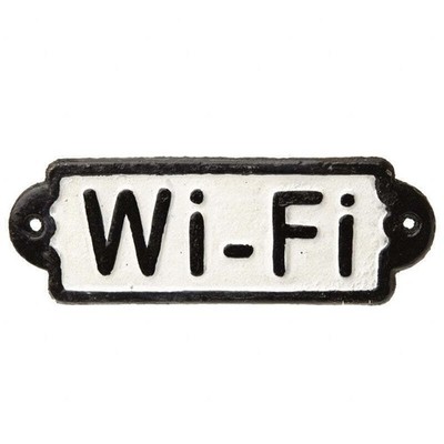 Heaven Sends WiFi Schild Deko Haus Wandbild - Rustikaler Stil Deko