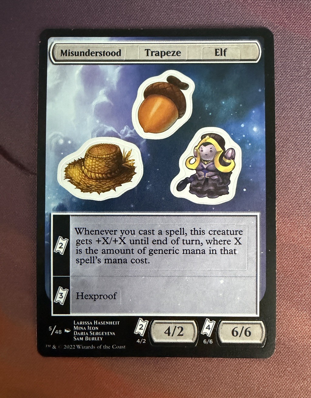 Misunderstood Trapeze Elf MTG Sticker Unfinity