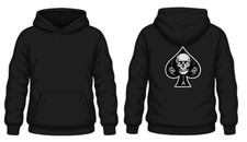 Ace of Spades Skull Hoodie - Black, Gray, White - Choose Your Color  Size