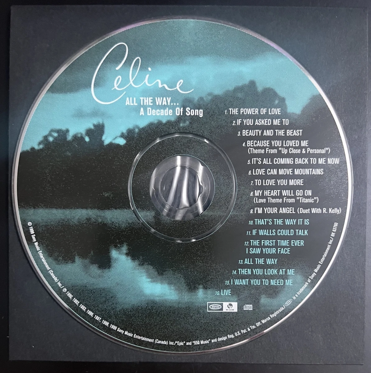 📀 Usado - Celine Dion - A el Camino A Decade - Épico BK63760 (1999) Sin Funda
