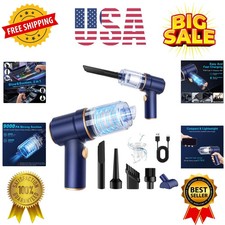Handheld Car Vacuum Cleaner, 9000Pa Vacuum Cleaner and Air Duster, 120W