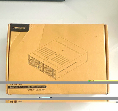 Olmaster HE-206 4-Bay 2.5'' SATA HDD/SSD Enclosure 5.25'' Bay Fan Trays