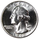 1962 Washington Quarter BU Uncirculated Mint State 90% Silver 25c US Coin