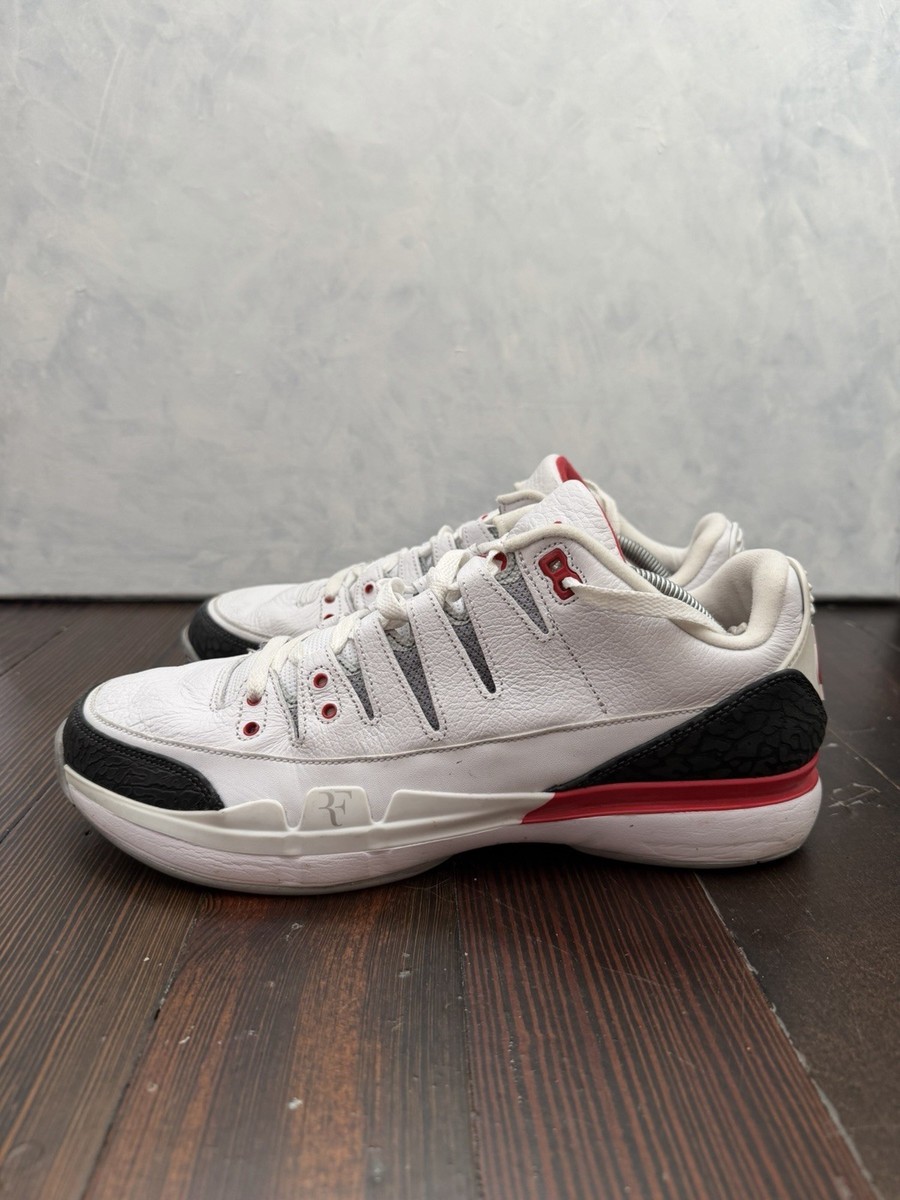 Nike Zoom Vapor RF X AJ3 - Fire Red - Federer/Air Jordan - Sz 11.5