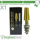 Monoblock Compressive Dental Fixture SLA Surface Titanium Sterile Dentistry