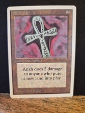 MTG Ankh of Mishra Artifact Amy Weber Unlimited Magic the Gathering