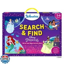 Skillmatics Search and Find Disney Princess Educational Game - Reusable Presc