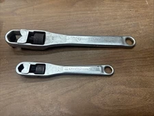 Craftsman Adjustable Box End Wrench 2Pc Set 12" No. 44666 & 8" No. 44663 USA Vtg