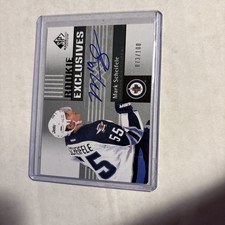 11-12 UD SP Game Used Rookie Exclusives Auto MARK SCHEIFELE /100