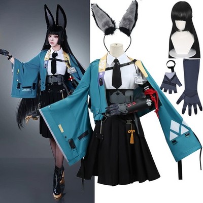 Zenless Zone Zero Cosplay Hoshimi Miyabi Costume Anime Coat Skirt Full Sets Wig 