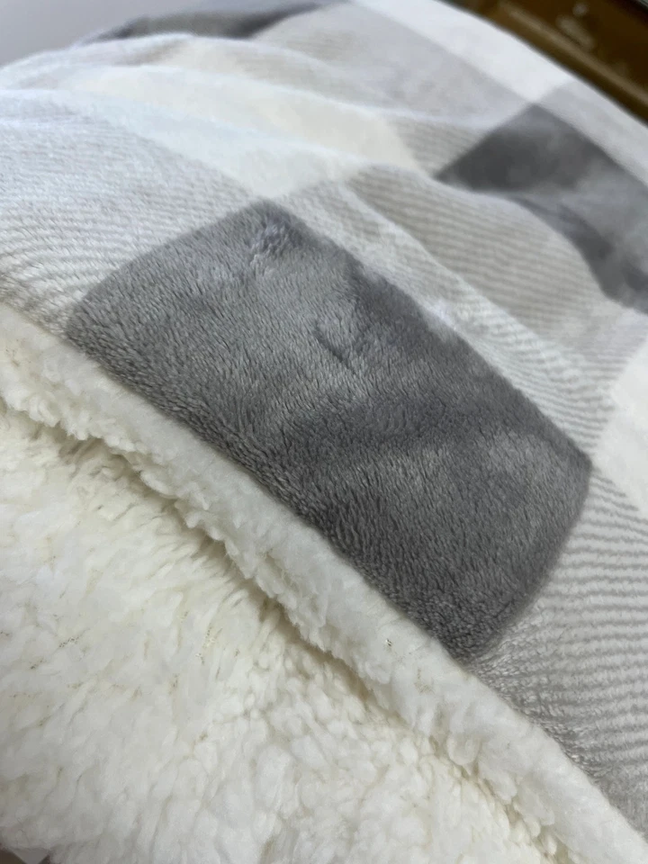 Threshold Full/Queen Faux Shearling Comforter Set, New - Image 4 of 4