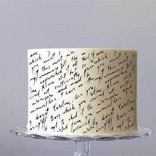 Love Letter Cake Stencil 8 x 9.5 inch - Cake & Cookie Stencil use to Add Texture